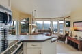 Kitchen overlooking living room