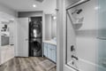 Freshen up in your modern bathroom, complete with a sleek tub-shower combo and convenient in-unit laundry—everything you need for a relaxing, hassle-free stay.