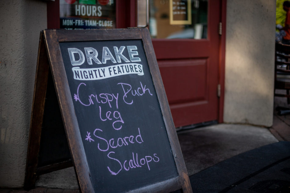 Drake Restaurant Sign
